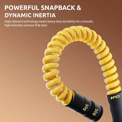 3-Level Adjustable Cordless Battle Ropes - Weighted Ropeless Battle Rope for Home Gym Strength Training and Cardio Fitness