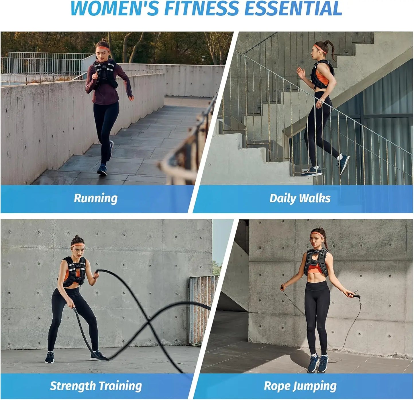 【Summerfinds】Zelus Weighted Vests,6/8/12/16/20/25/30Lb Rucking Vest with Detachable Phone Pouch&Reflective Stripes&Adjustable Straps|Exercise Equipment & Workout Enhancer for Motivational Walking,Strength Training,Running #Tiktokshopdealsforyoudays