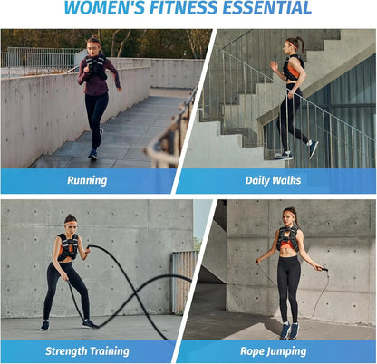【Summerfinds】Zelus Weighted Vests,6/8/12/16/20/25/30Lb Rucking Vest with Detachable Phone Pouch&Reflective Stripes&Adjustable Straps|Exercise Equipment & Workout Enhancer for Motivational Walking,Strength Training,Running #Tiktokshopdealsforyoudays