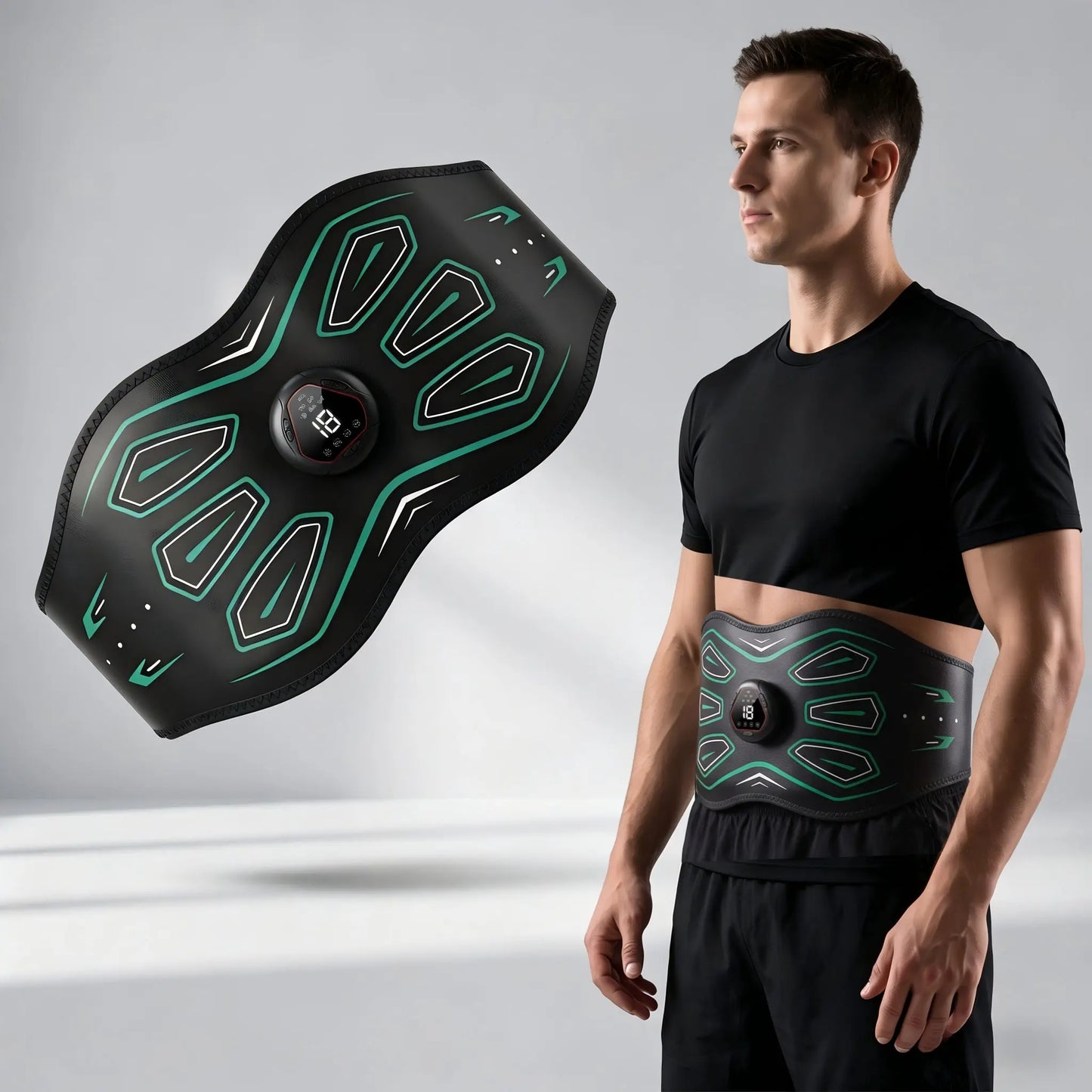 2026 Advanced Abdominal and Arm Strength Training Device: 6 Modes, 18 Intensity Levels for Enhanced Abdominal and Arm Muscle Contraction and Relaxation; Comprehensive Ab and Arm Workout Set