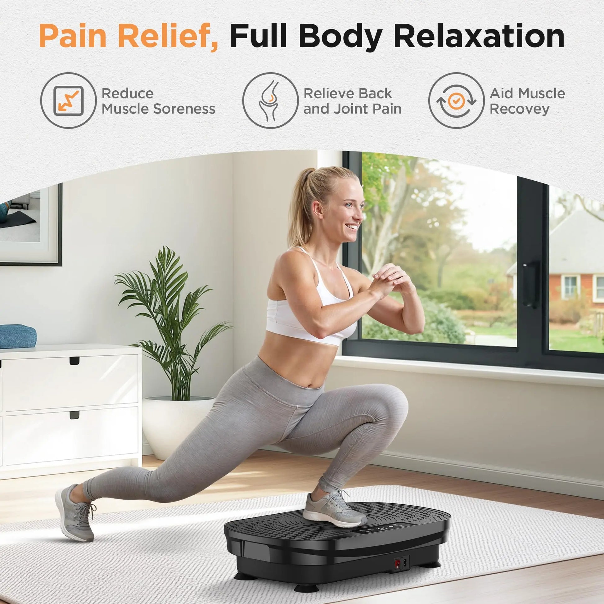 FED Fitness Feierdun Series VP2 Whole Body Vibration Platform for Home Fitness and Muscle Toning
