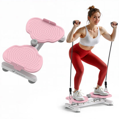 Merach Waist Twist Machine for Abdominal Toning - Double Non-Slip, Noise-Free Exercise Equipment with Feet Apart Design