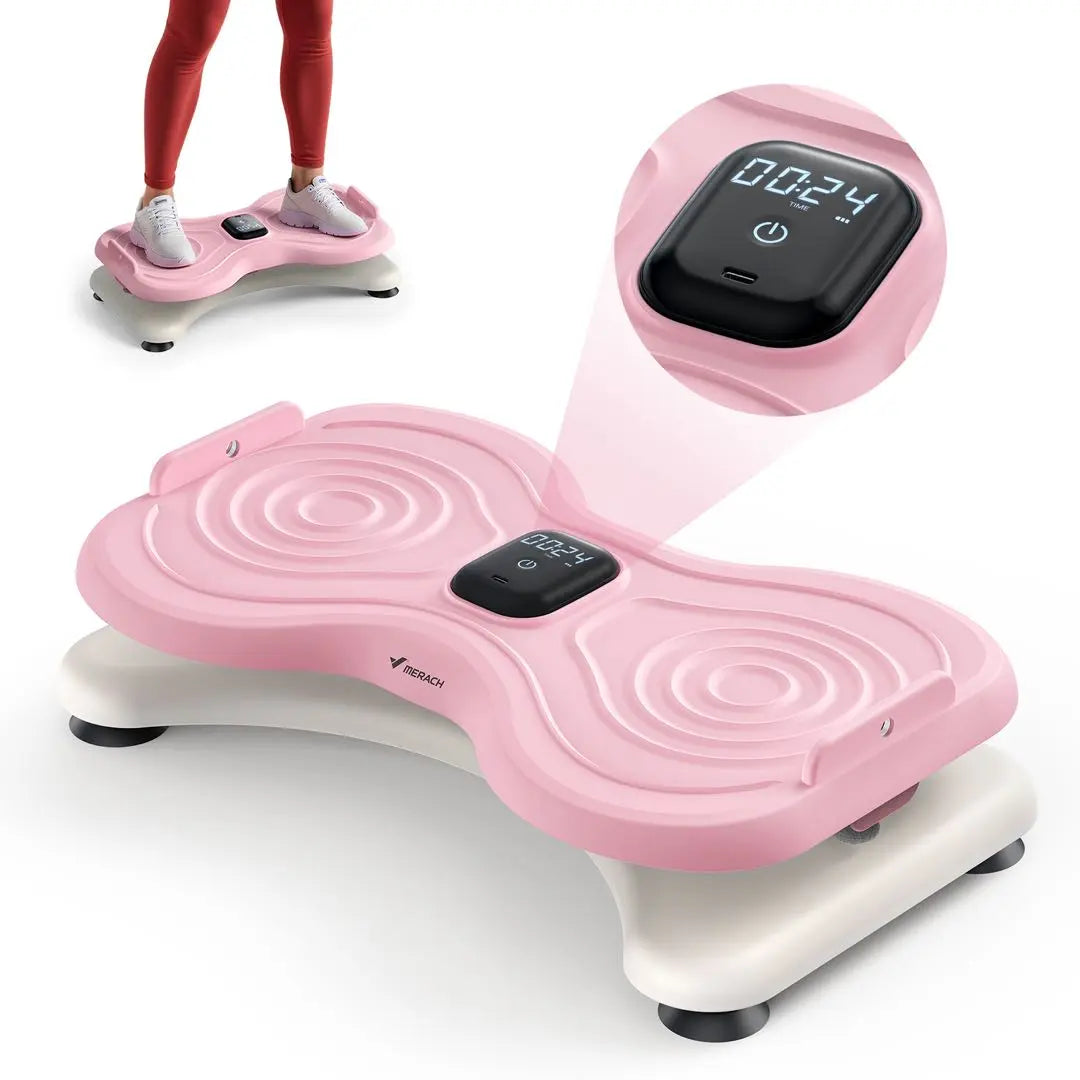 Merach Waist Twist Machine for Abdominal Toning - Double Non-Slip, Noise-Free Exercise Equipment with Feet Apart Design