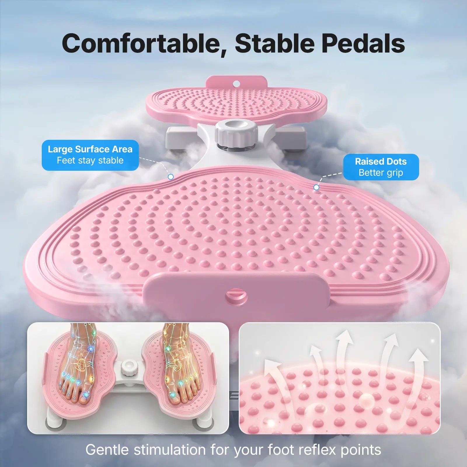 Merach Waist Twist Machine for Abdominal Toning - Double Non-Slip, Noise-Free Exercise Equipment with Feet Apart Design