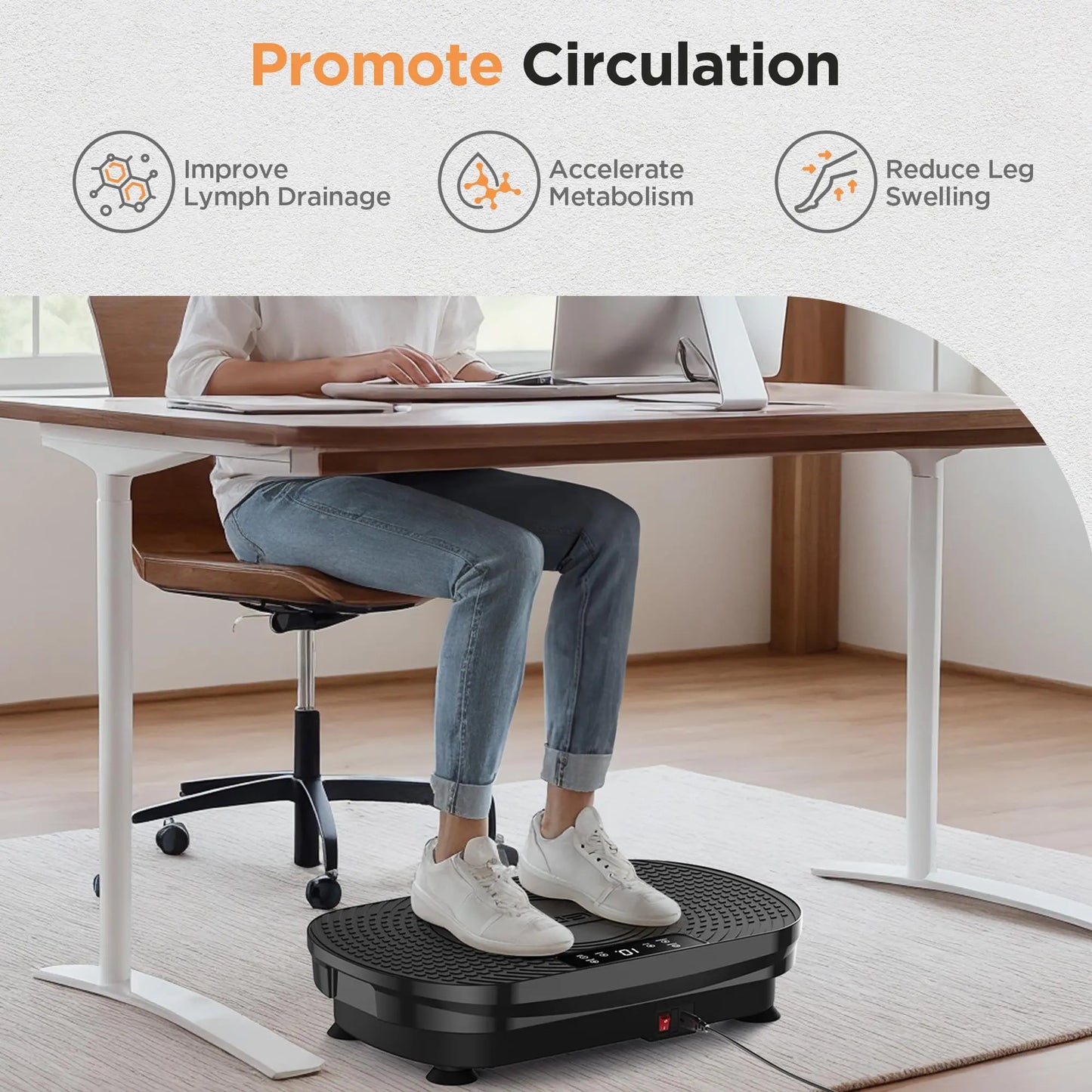 FED Fitness Feierdun Series VP2 Whole Body Vibration Platform for Home Fitness and Muscle Toning