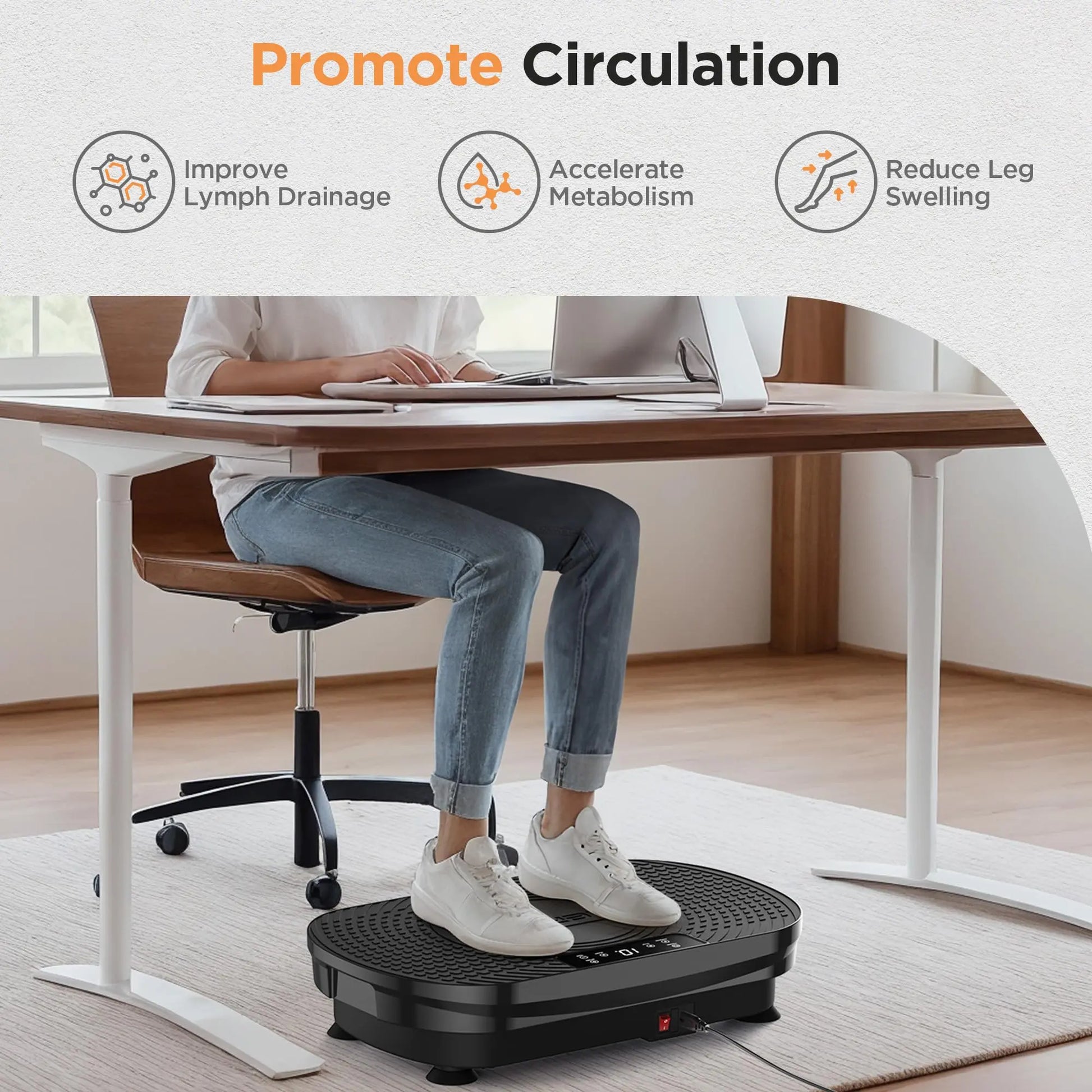 FED Fitness Feierdun Series VP2 Whole Body Vibration Platform for Home Fitness and Muscle Toning