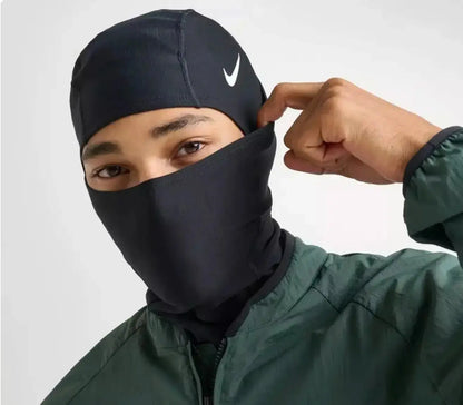 Nike Pro Hyperwarm Convertible Hood Mask - Dri-Fit Technology for Enhanced Warmth and Comfort in Outdoor Sports, Machine Washable Face Covering